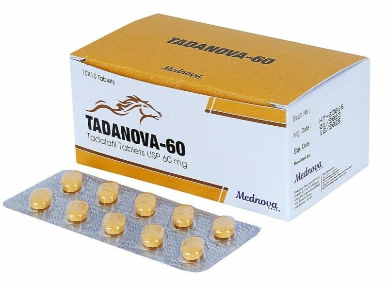 Сіаліс Tadanova 60 | Тадалафіл 60 мг 20 таблеток (2 блістера)