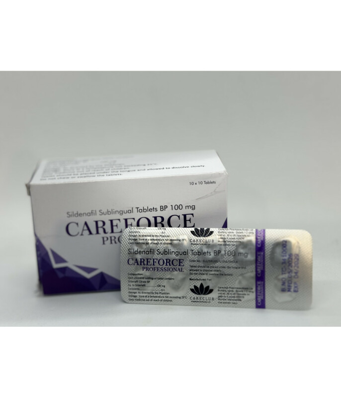 Силденафил CAREFORCE PROFESSIONAL 100 mg (10 sublingual tab) - Изображение 2