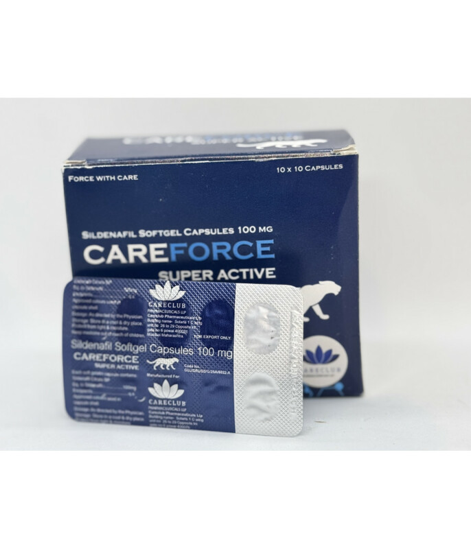 Силденафил CAREFORCE Super Active 100 mg (10 капсул) - Изображение 1