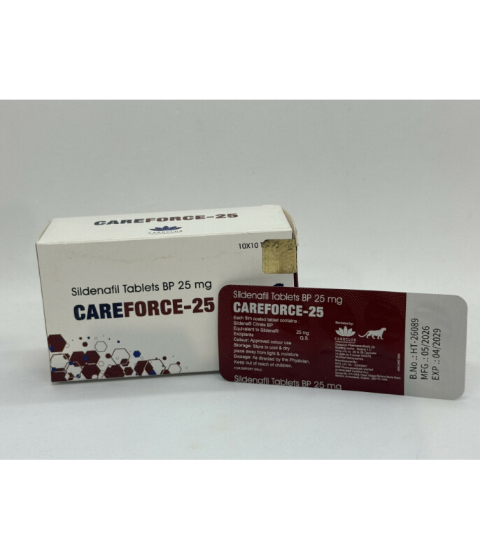 Силденафил CAREFORCE 25 mg (10 tab) - Зображення 2