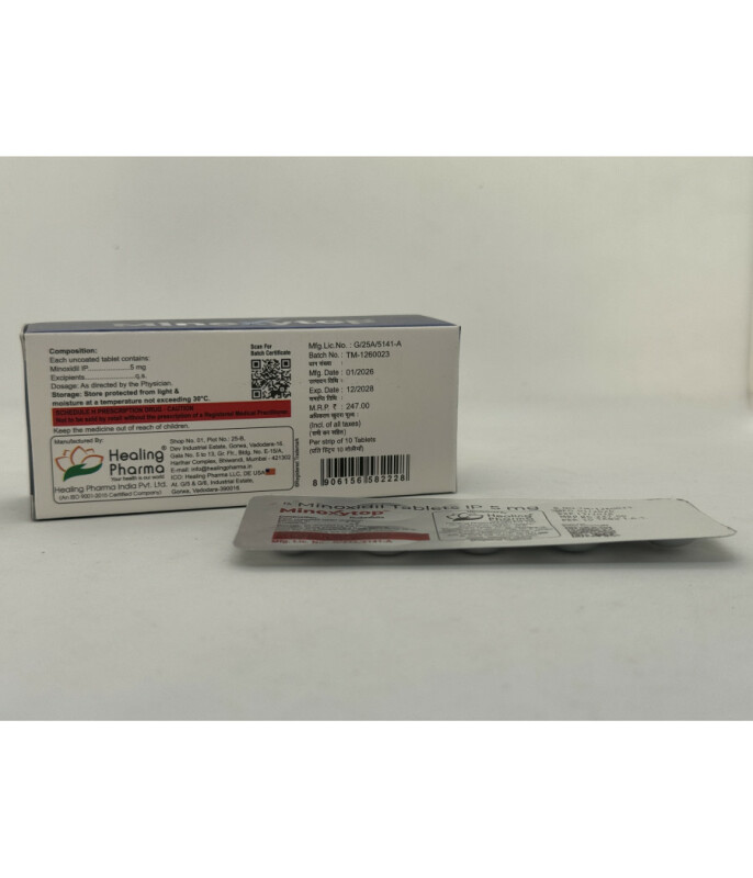 Миноксидил Minoxidil Minoxytop 5 мг 10 таб Healing Pharma - Изображение 1