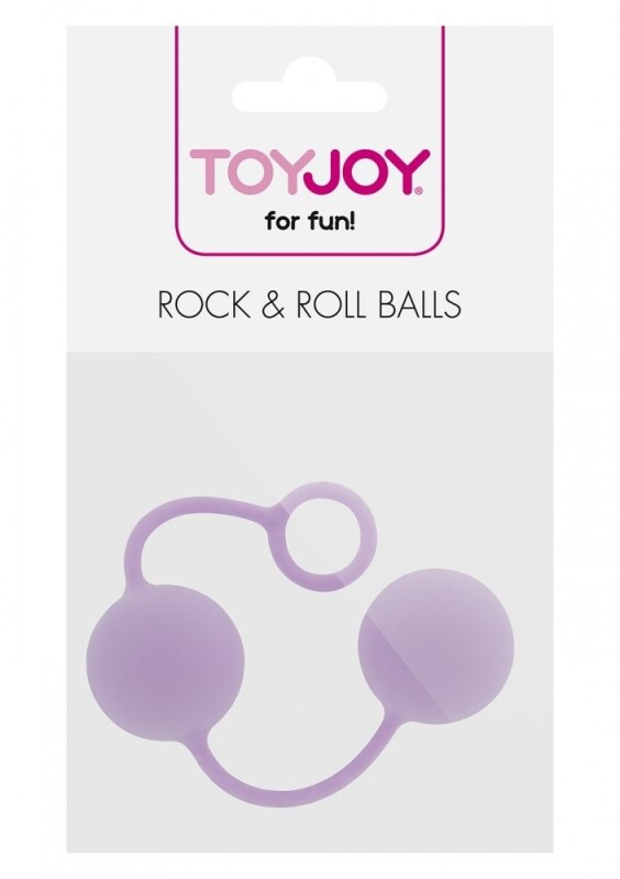 Вагінальні кульки Toy Joy на м'якій зчіпці, бузкові, 3.5 см - Зображення 1