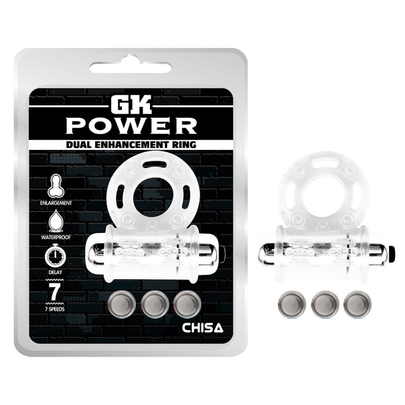 Ерекційне віброкільце Chisa Get Lock гнучке, прозоре, 1.5 см