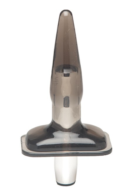 Анальна пробка MenzStuff - Purrfect Plug з вібрацією, чорна, 14.8 х 2.5 см