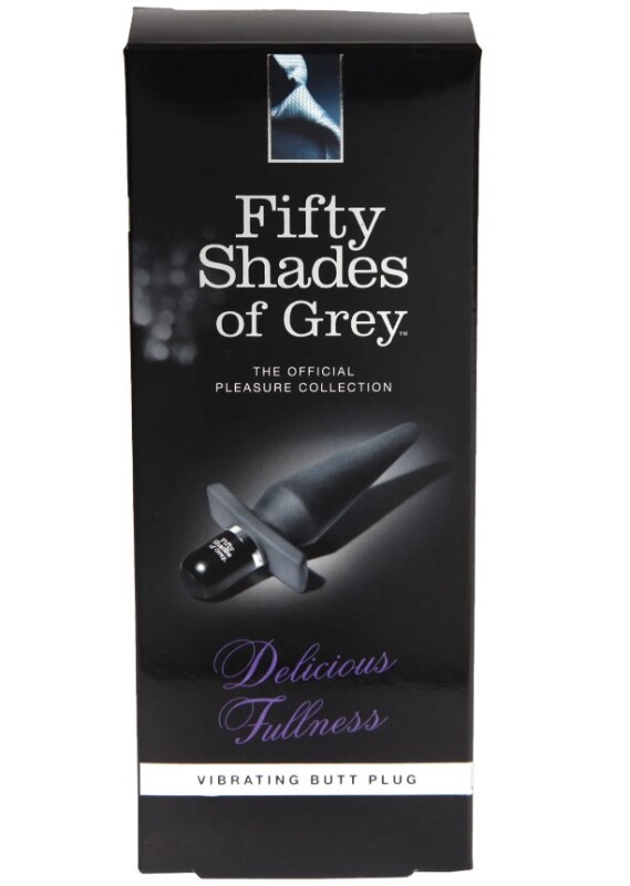 Анальна пробка з вібрацією Fifty Shades Of Grey Delicious Fullness, силіконова, чорна, 13.9 х 3.2 см - Зображення 1