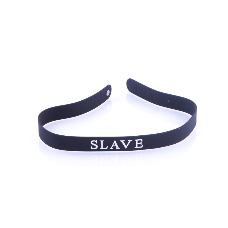 Нашийник-браслет 100% медичний силікон SLAVE NO TABOO - Зображення 4