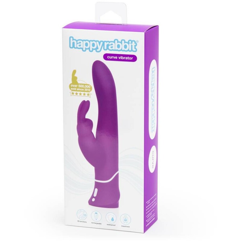 Вібратор-кролик HAPPY RABBIT нереалістичний, фіолетовий, 25.4 х 3.5 см - Изображение 1