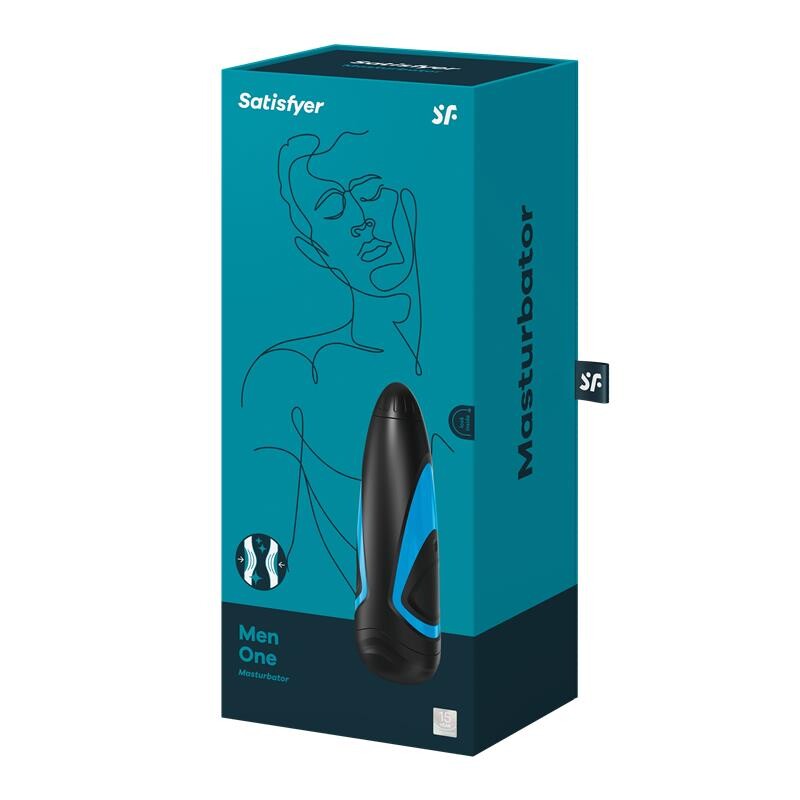 Мастурбатор Satisfyer Men One вакуумний, чорний, 25 х 7.2 см - Зображення 1