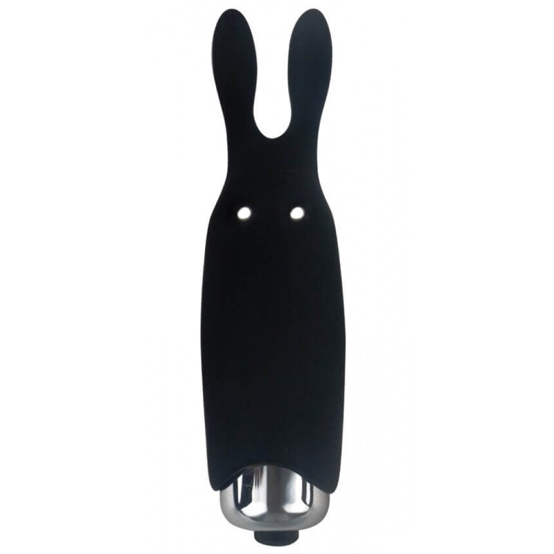 Мінівібратор Adrien Lastic Rabbit чорний, 8.5 х 2.3 см - Изображение 1