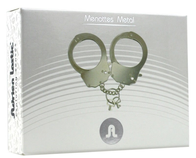 Наручники металеві Adrien Lastic Handcuffs сріблясті, One Size - Изображение 1