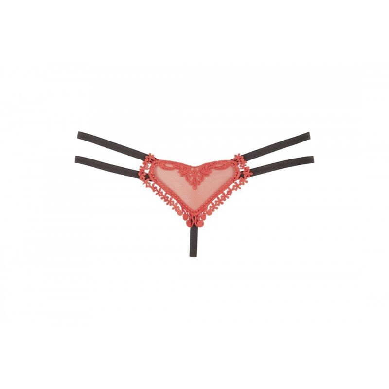 Сексуальні стрінги з подвійною гумкою і бантиком ззаду Heart-shaped String - Зображення 1