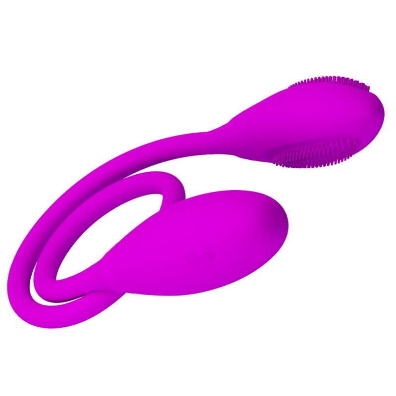 Подвійне віброяйце Pretty Love Snaky Vibe гнучке, фіолетове, 60 х 3.2 см - Изображение 2