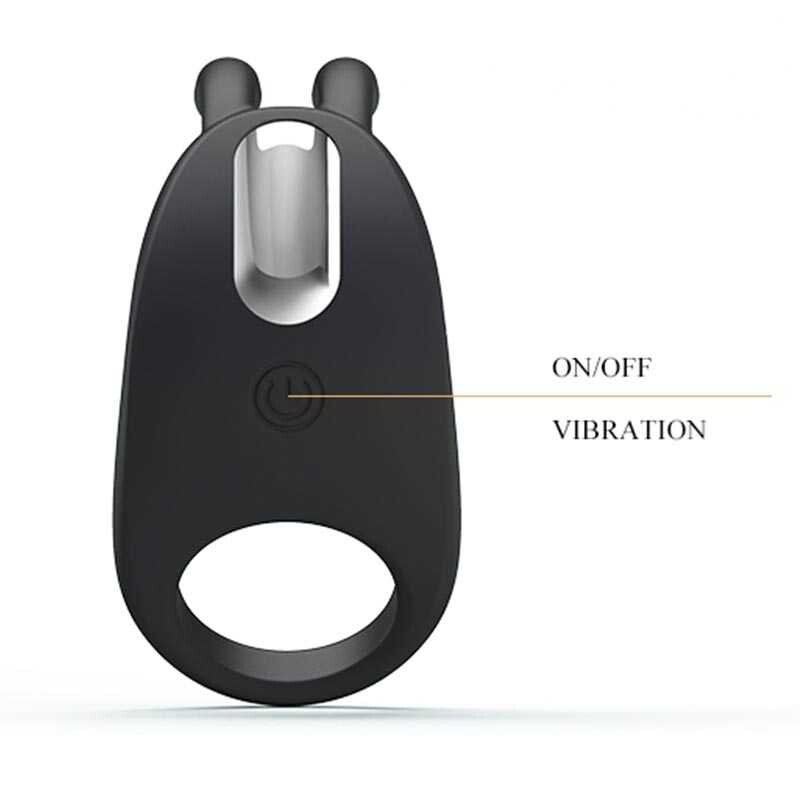 Ерекційне віброкільце Rabbit Vibrator з кліторальною стимуляцією - Изображение 3