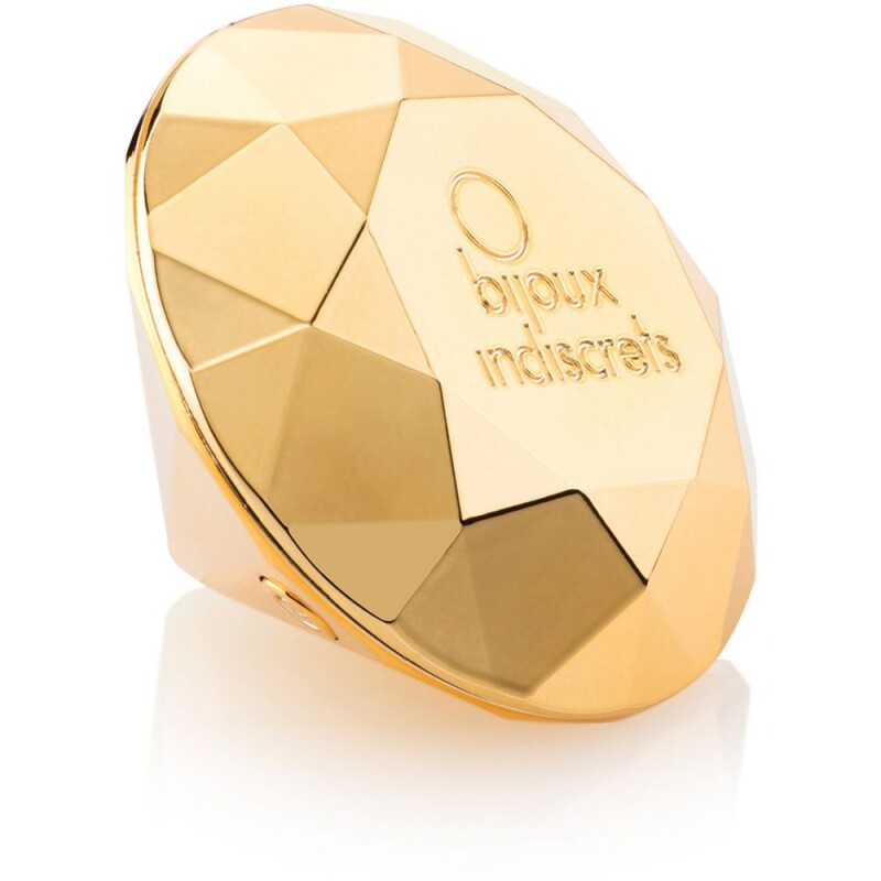 Вібратор-діамант Twenty One Vibrating Diamond Bijoux Indiscrets, золотий