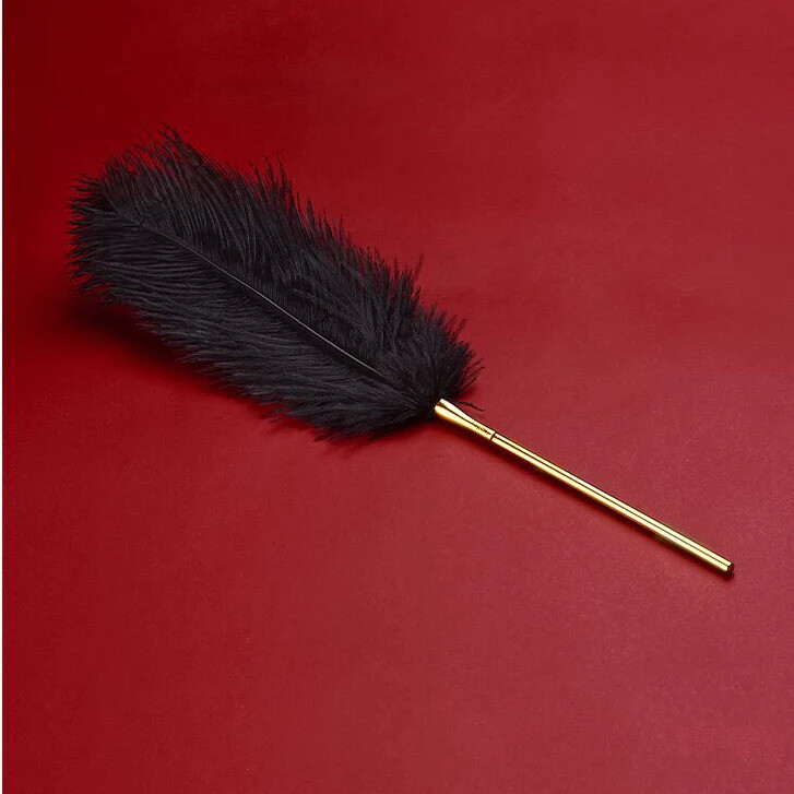 Перо Premium Feather Tickler UPKO з позолоченою ручкою - Изображение 8