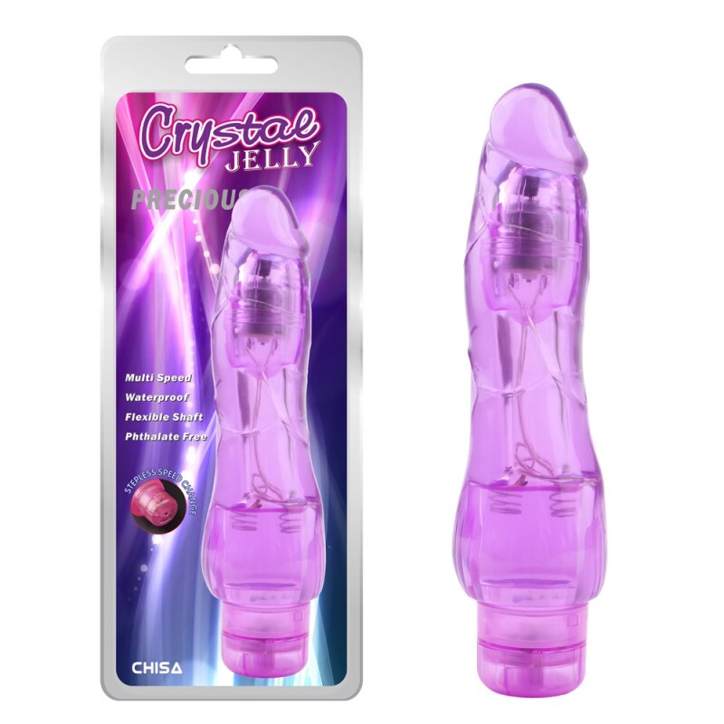Вібратор багатошвидкісний Chisa Precious фіолетовий, 19.5 х 4 см