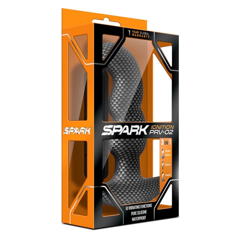 Вібромасажер простати Blush Spark рельєфний, чорний, 15.2 х 3.3 см - Зображення 1