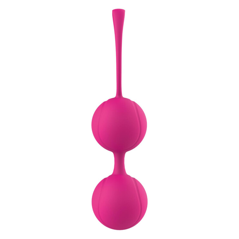 Вагінальні кульки Dream Toys Duo Ball Set силіконові, рожеві, 2 шт - Зображення 4
