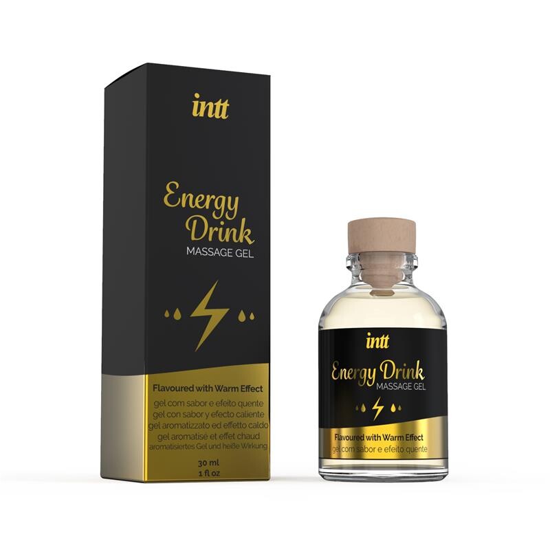 Масажний гель Intt Energy Drink, 30 мл, із зігріваючим ефектом