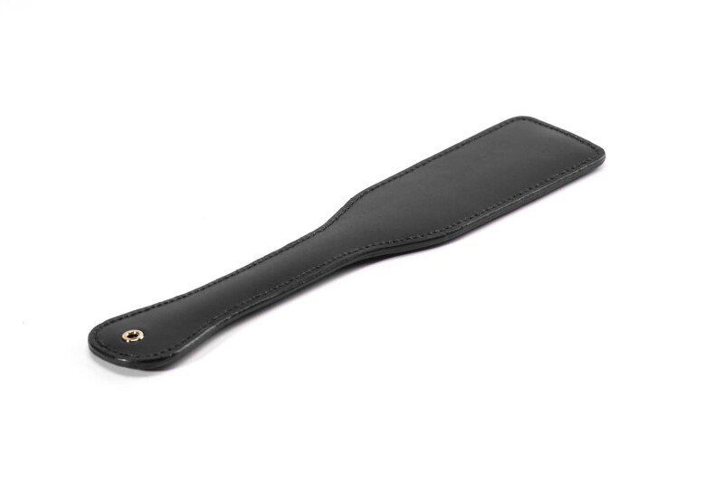 Паддл Bitch! UPKO Leather Spanking Paddle італійська шкіра, чорний - Зображення 5
