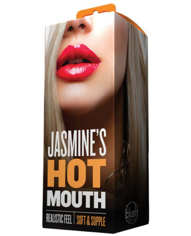 Мастурбатор ротик, тілесного кольору, з силікону X5 MEN Jasmines HOT MOUTH BEIGE - Зображення 3