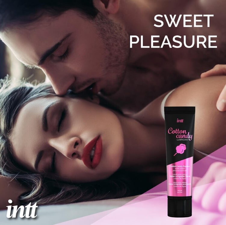 Лубрикант Intt Cotton Candy, 100 мл, на водній основі зі смаком солодкої вати - Изображение 6