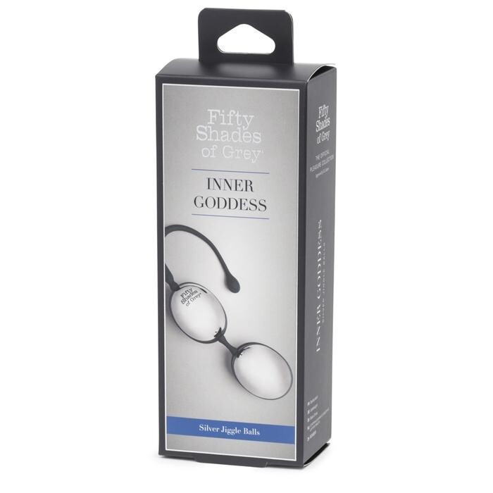 Вагінальні кульки Fifty Shades of Grey сріблясті, 20.3 х 3.6 см - Зображення 1