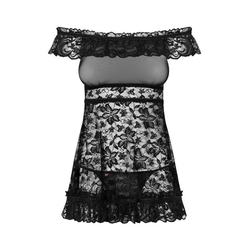 Сексуальна мереживна сорочка з відкритою попою L / XL - Изображение 7