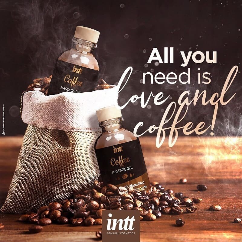 Масажний гель Intt Coffee, 30 мл, зі зігріваючим ефектом, зі смаком кави - Изображение 5