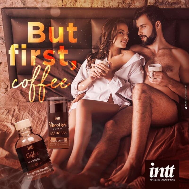 Масажний гель Intt Coffee, 30 мл, зі зігріваючим ефектом, зі смаком кави - Изображение 7