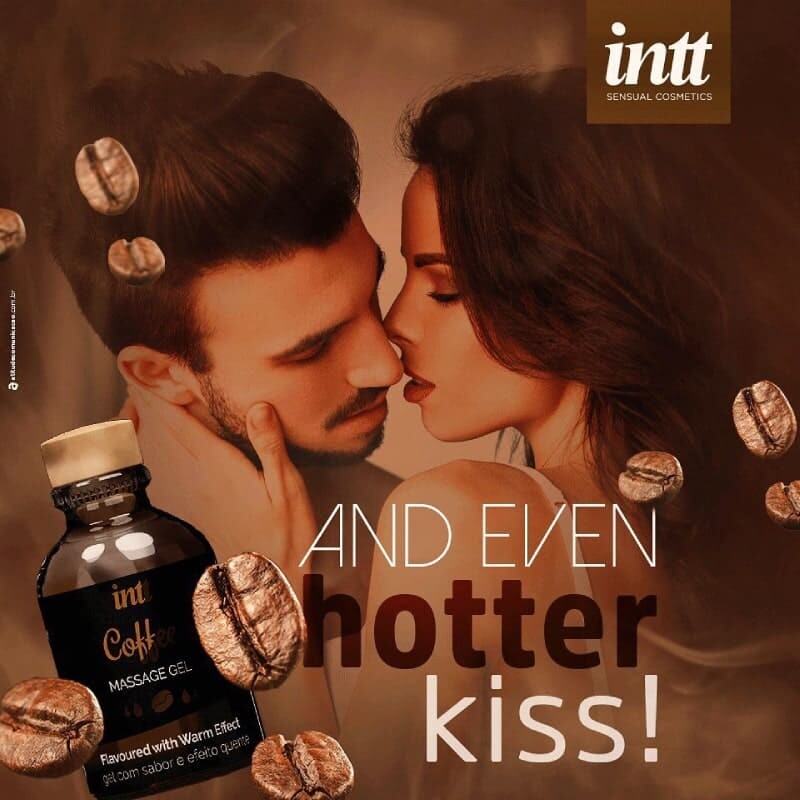 Масажний гель Intt Coffee, 30 мл, зі зігріваючим ефектом, зі смаком кави - Изображение 6