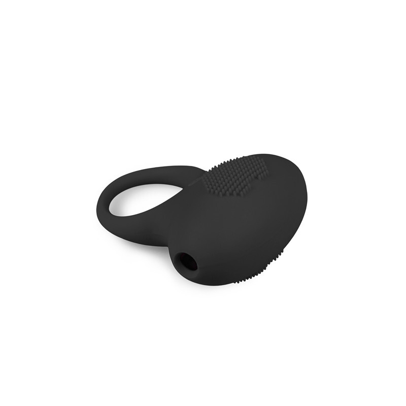 Ерекційне віброкільце Easytoys силіконове, чорне, 7 х 2 см - Изображение 2