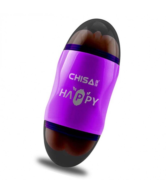 Мастурбатор вагина и анус двухсторонний с вибрацией - Happy Cup Mouth &amp; Ass Masturbator - Зображення 1