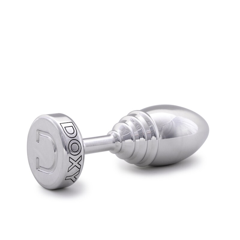 Анальна пробка ребриста, метал Doxy Ribbed Butt Plug - Зображення 5