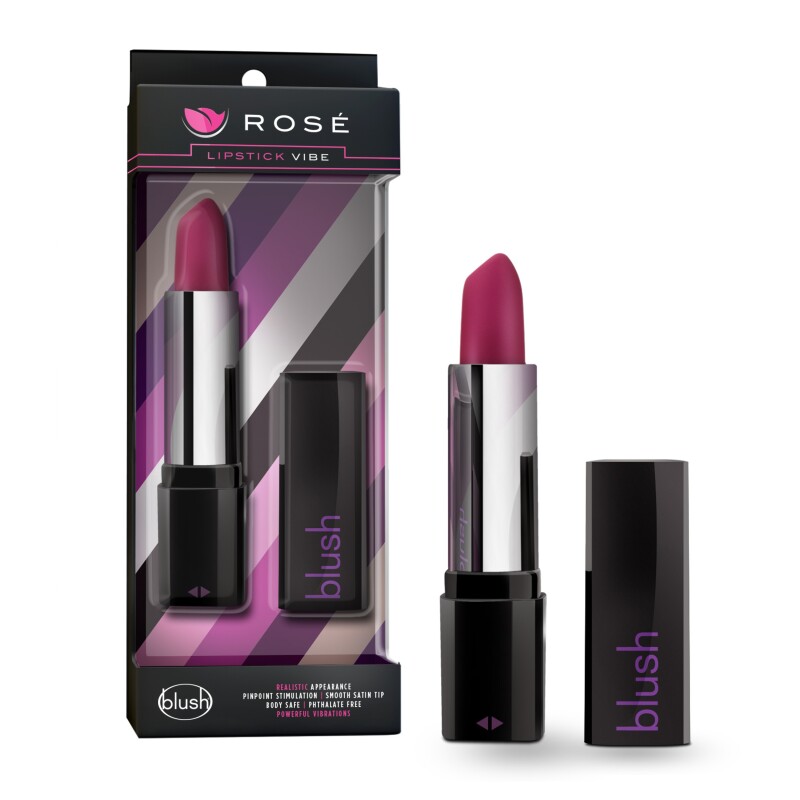 Вібратор помада ROSE LIPSTICK VIBE в гігієнічному футлярі, 10.1 см х 1.9 см - Изображение 1