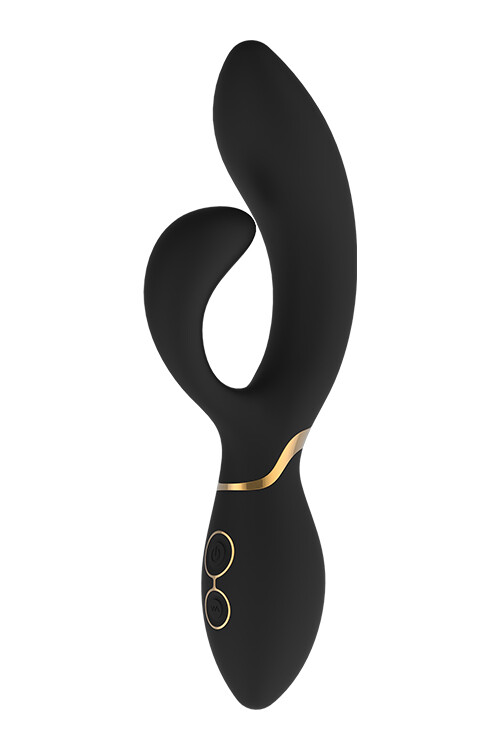 Вібратор-кролик Dream Toys Amelie силіконовий, чорний, 20 х 3.7 см