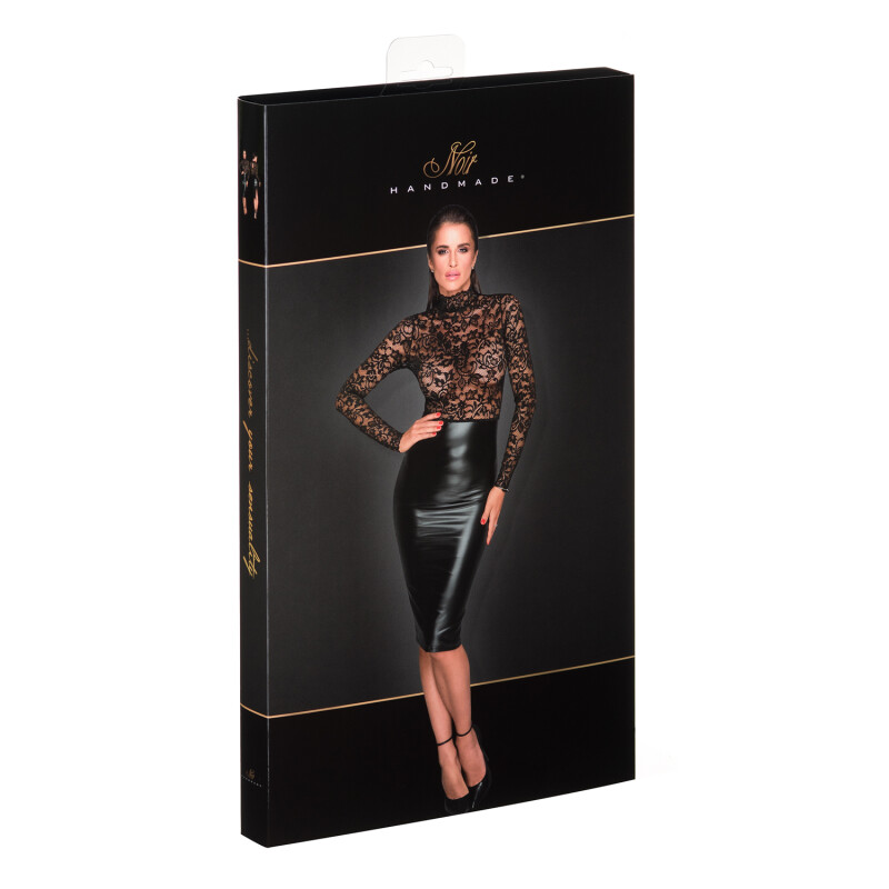 Сукня з мереживом Noir Handmade, чорне, розмір S - Зображення 4