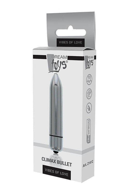 Віброкуля Dream Toys Essentials срібляста, 8.5 х 1.5 см - Изображение 1