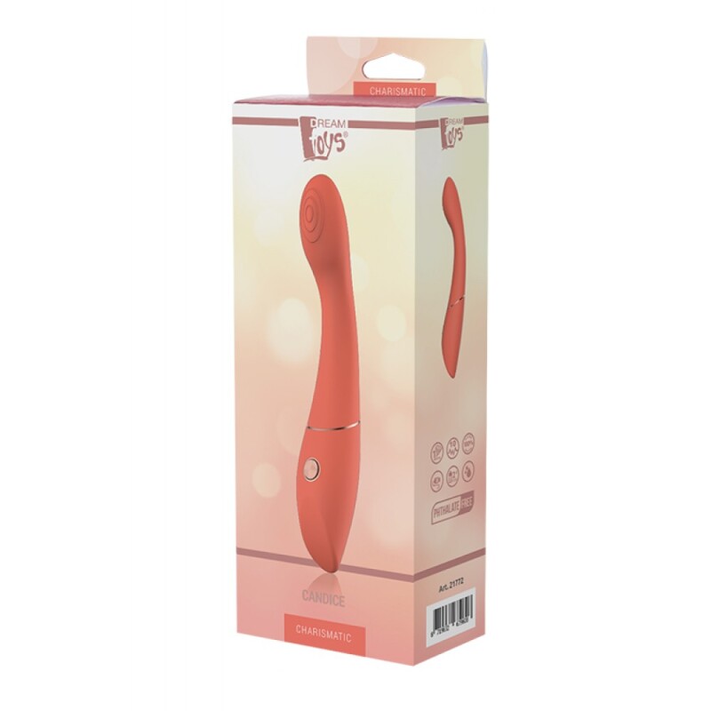 Вібратор для точки G Dream Toys силіконовий, помаранчевий, 22 х 4.2 см - Изображение 1