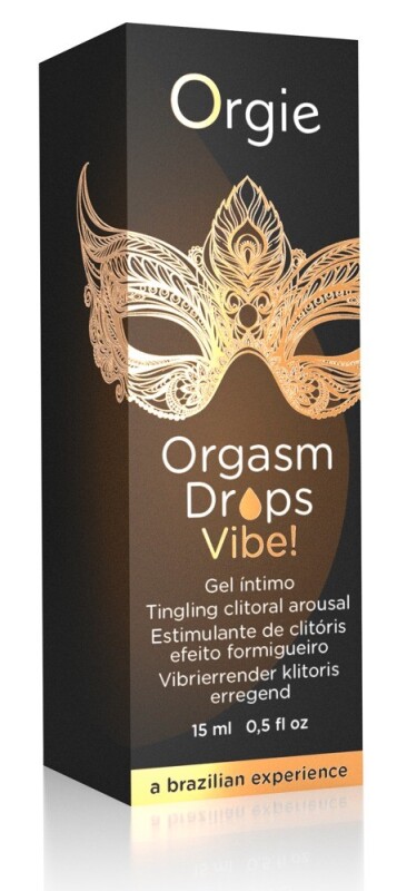 Кліторальні крапельки з вібрацією Orgie Orgasm Drops Vibe, 15 мл - Зображення 1