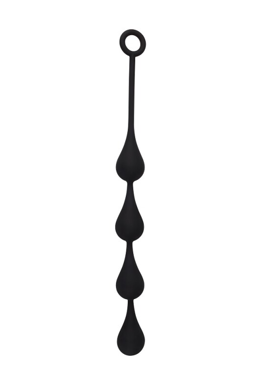 Анальне намисто Chisa Black Mont Anal Penetrator гігантські силіконові, чорні, 44 х 3.9 см - Изображение 1