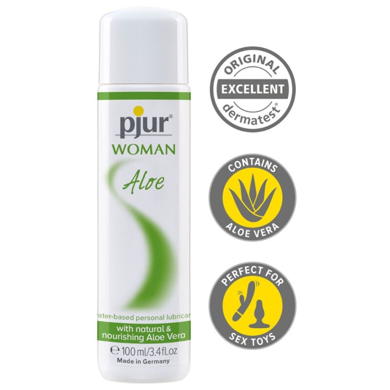Лубрикант з екстрактом алое Pjur Woman Aloe на водній основі, 100 мл - Зображення 1