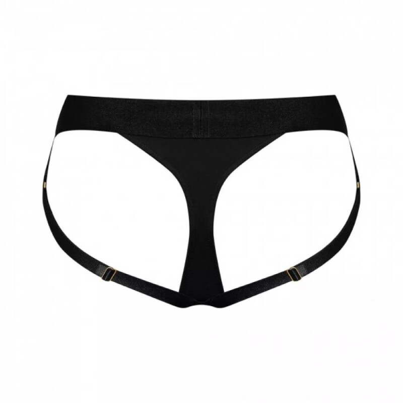 Трусики для страпону, XL, Strap-On-Me кільцеве кріплення, з відритими сідницями, чорні - Изображение 3