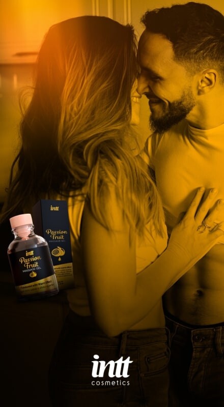 Масажний гель Intt Passion Fruit, 30 мл, розігріваючий, зі смаком та ароматом маракуї - Зображення 4
