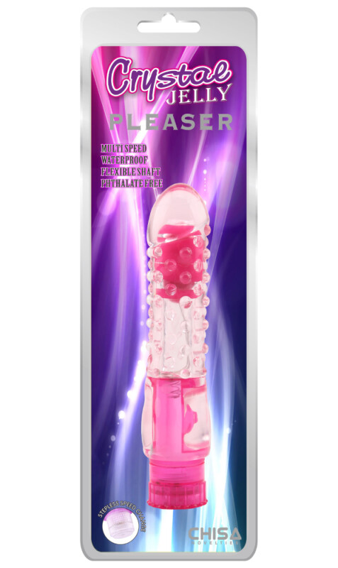 Вібратор Chisa Jellie Pleaser рельєфний, рожевий, 16.2 х 3 см - Изображение 4