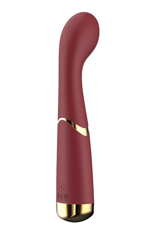 Вібратор для точки G Dream Toys Lucy вигнутий, бордовий, 19.5 х 3.2 см - Зображення 2