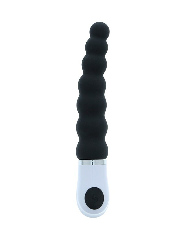 Анальний ланцюжок Dream Toys Essentials P-Spot Caterpillar з вібрацією, чорний, 15 х 2.5 см