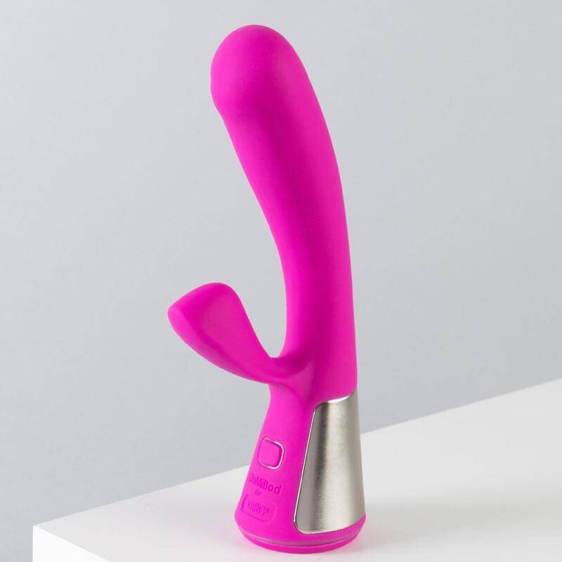 Вібратор-кролик KIIROO Ohmibod Fuse з додатком, рожевий, 18 х 3.4 см - Изображение 8