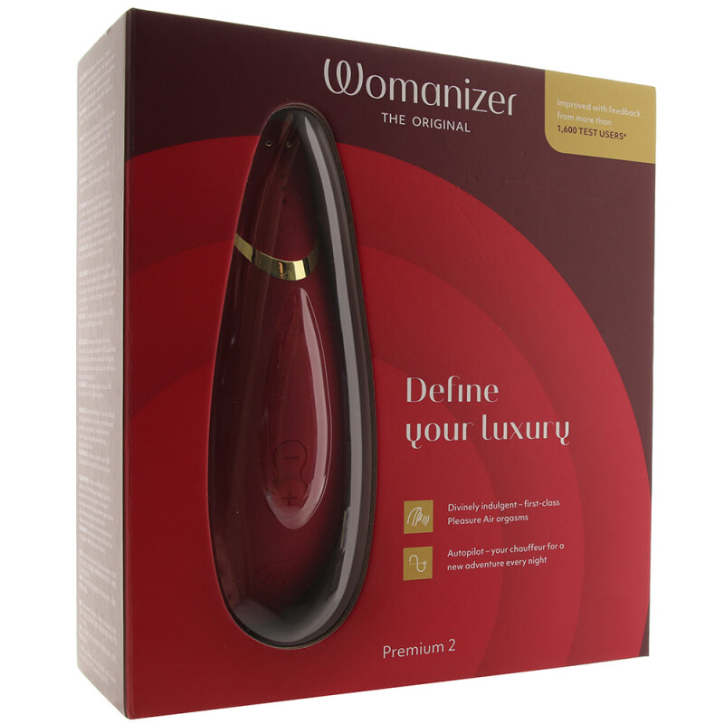 Womanizer Premium 2 безконтактний кліторальний стимулятор (Вуманайзер Преміум 2), бордо - Зображення 8