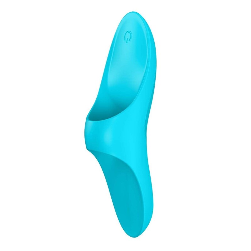 Вібратор на палець Satisfyer Teaser блакитний, 12 х 3.5 см